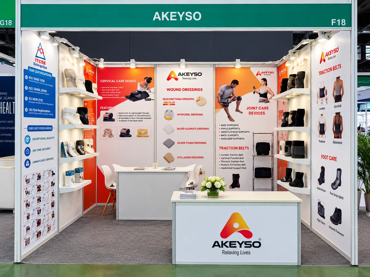 Akeyso — Octonorm Stall, Yashobhoomi — Yashobhoomi (IICC), Dwarka, New Delhi